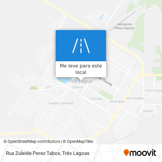 Rua Zuleide Perez Tabox mapa
