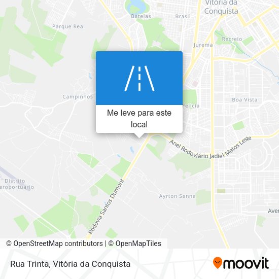 Rua Trinta mapa