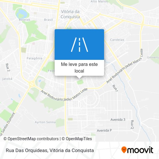 Rua Das Orquideas mapa
