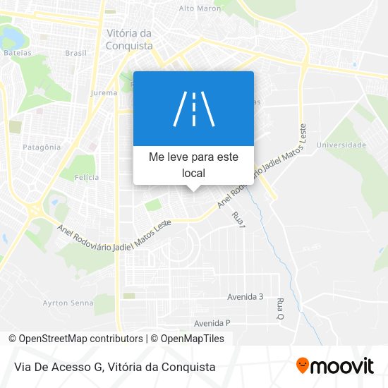 Via De Acesso G mapa