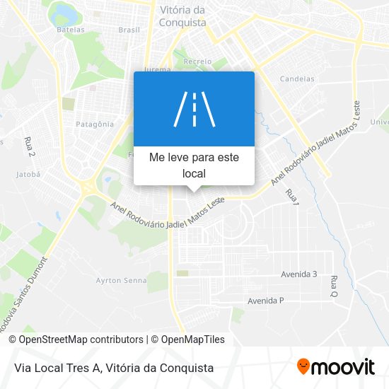 Via Local Tres A mapa