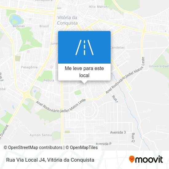 Rua Via Local J4 mapa