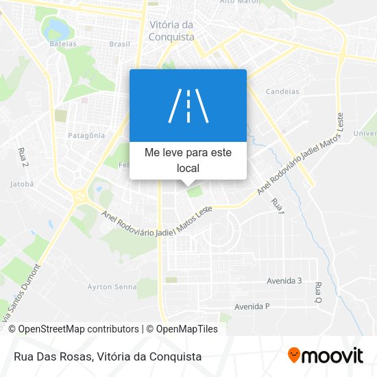 Rua Das Rosas mapa