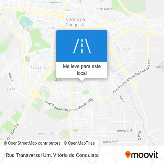 Rua Transversal Um mapa
