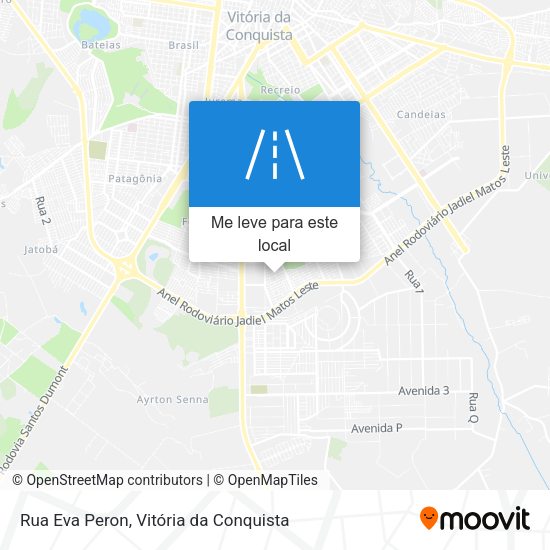 Rua Eva Peron mapa
