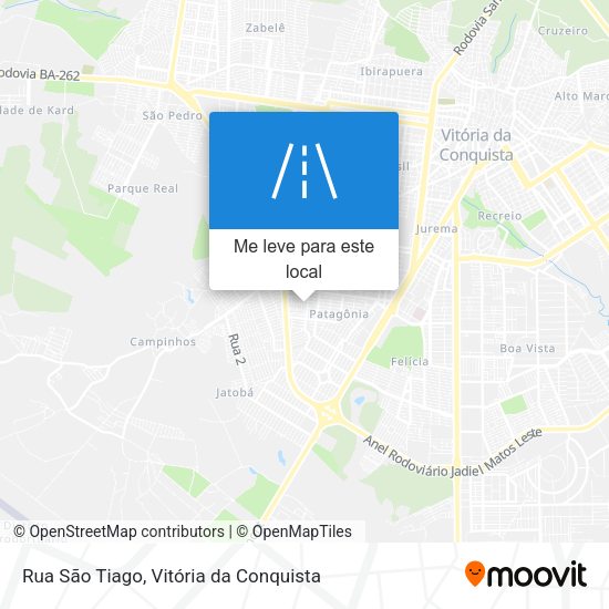 Rua São Tiago mapa