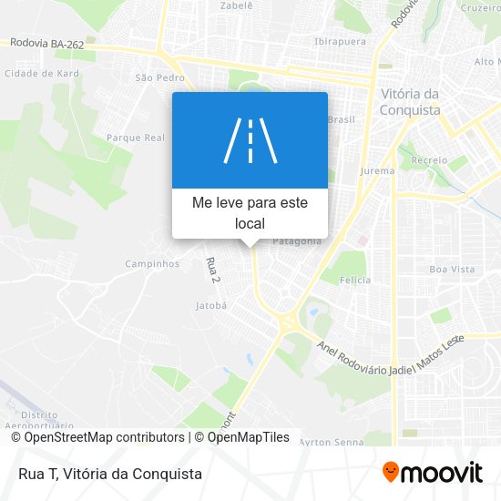 Rua T mapa