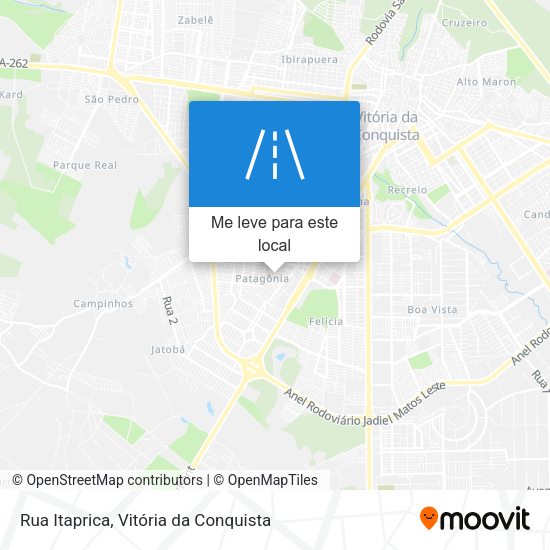 Rua Itaprica mapa