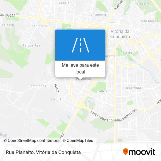 Rua Planalto mapa