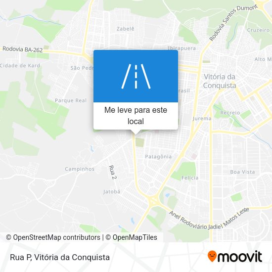 Rua P mapa