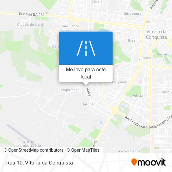 Rua 10 mapa