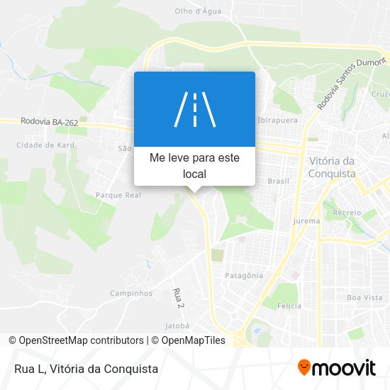 Rua L mapa