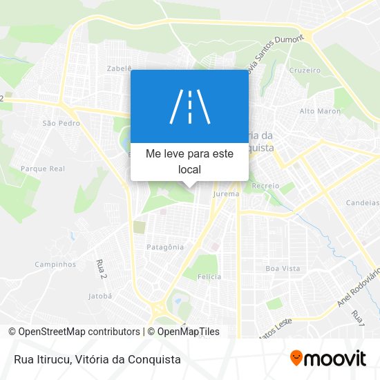 Rua Itirucu mapa