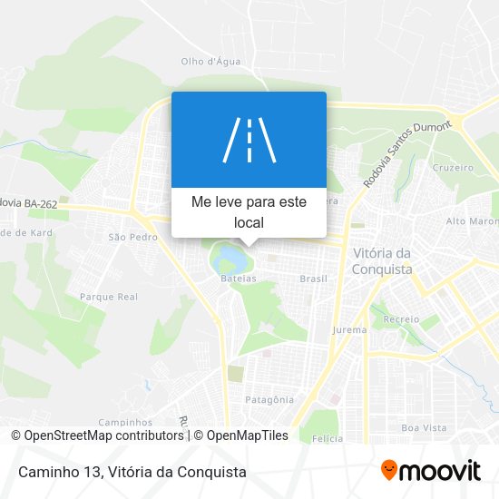 Caminho 13 mapa