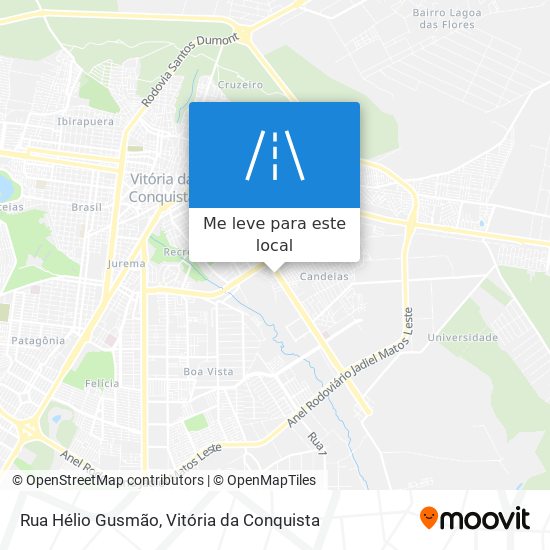 Rua Hélio Gusmão mapa