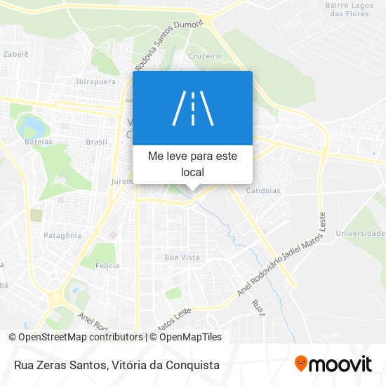 Rua Zeras Santos mapa