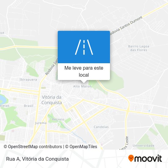 Rua A mapa