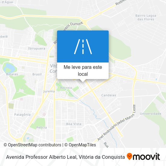 Avenida Professor Alberto Leal mapa