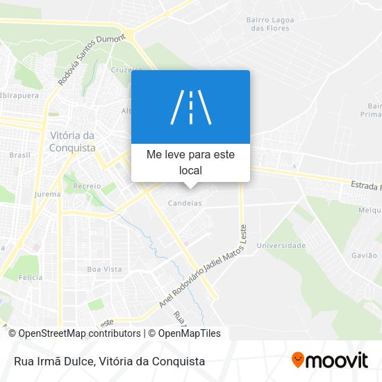 Rua Irmã Dulce mapa