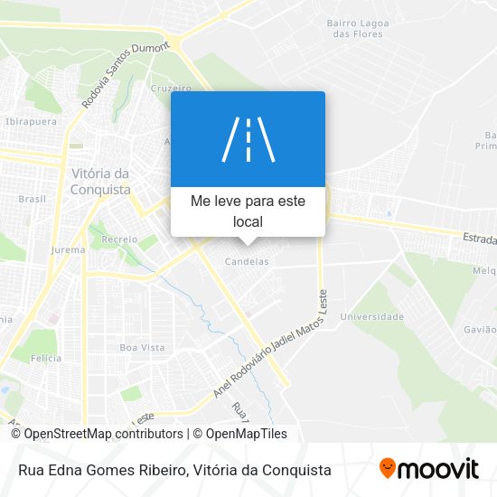 Rua Edna Gomes Ribeiro mapa