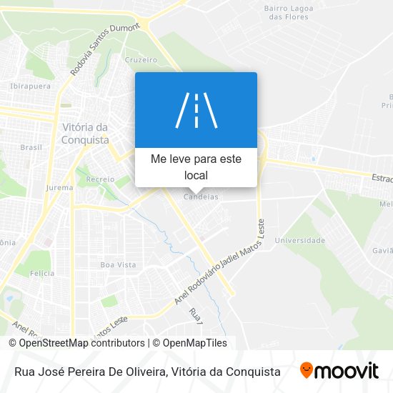 Rua José Pereira De Oliveira mapa