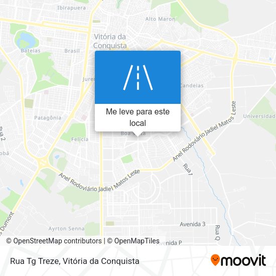 Rua Tg Treze mapa