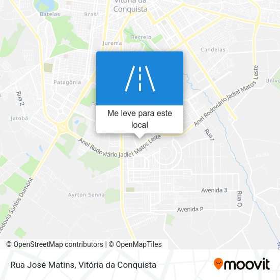 Rua José Matins mapa