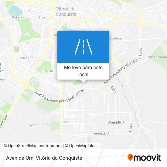 Avenida Um mapa
