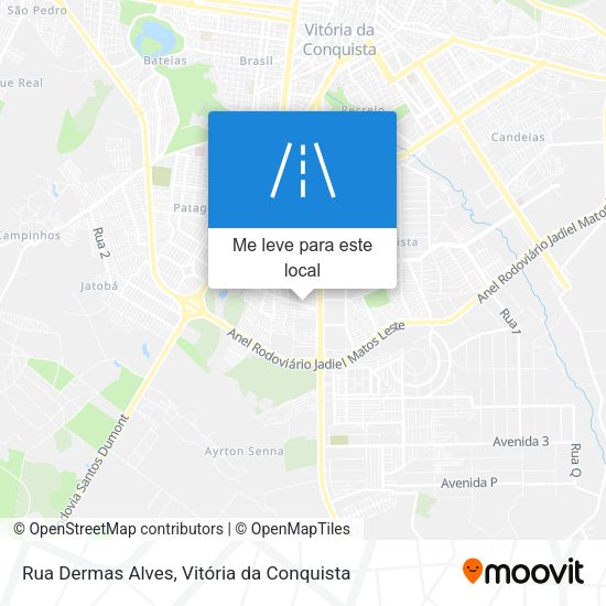 Rua Dermas Alves mapa