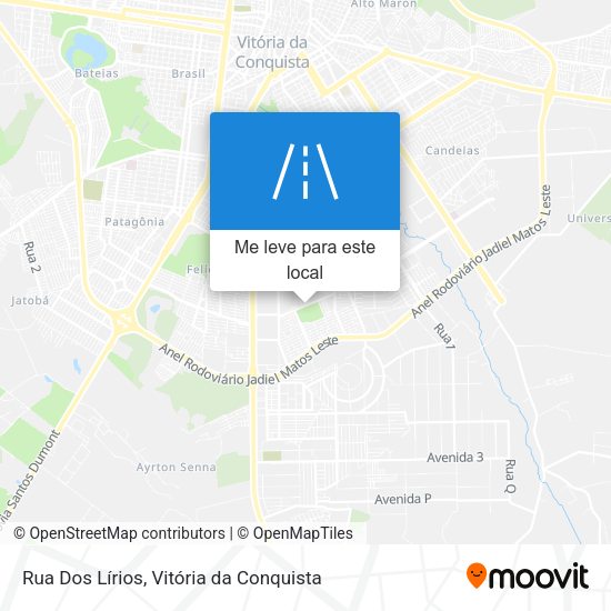 Rua Dos Lírios mapa