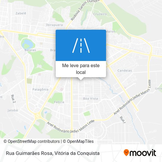 Rua Guimarães Rosa mapa