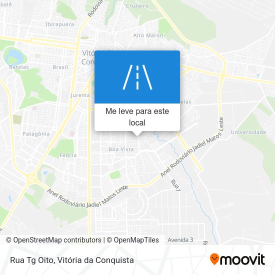 Rua Tg Oito mapa