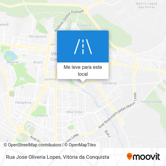 Rua Jose Oliveria Lopes mapa