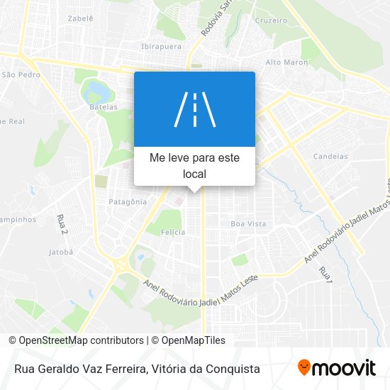 Rua Geraldo Vaz Ferreira mapa