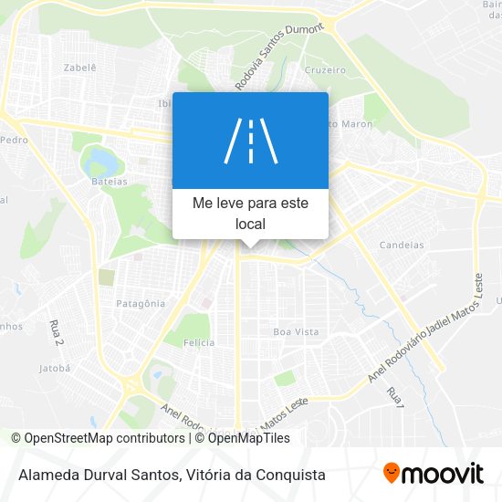 Alameda Durval Santos mapa