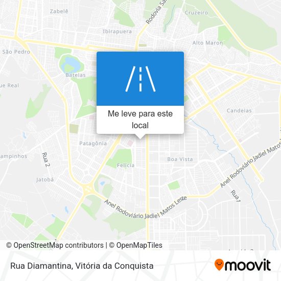 Rua Diamantina mapa