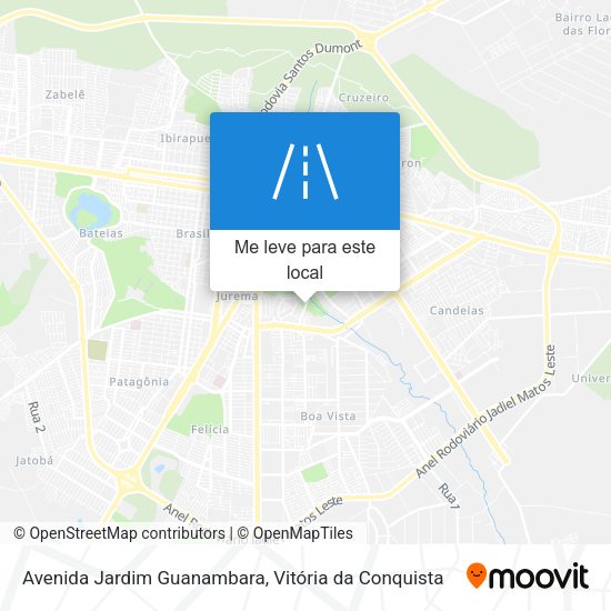 Avenida Jardim Guanambara mapa