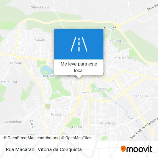 Rua Macarani mapa
