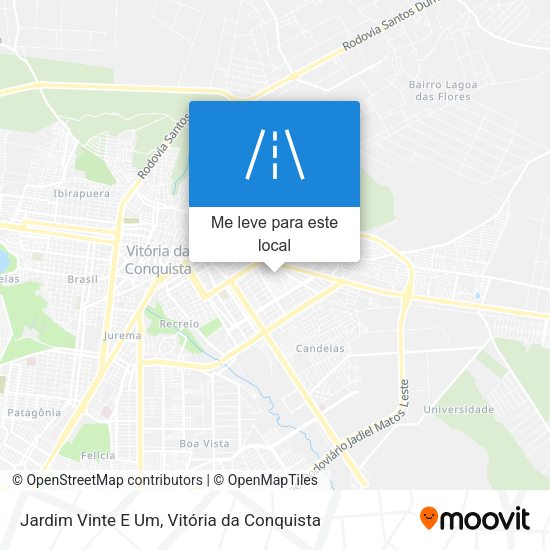 Jardim Vinte E Um mapa