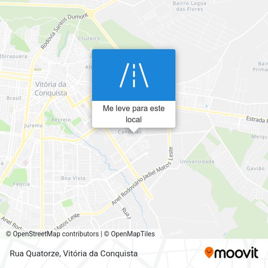 Rua Quatorze mapa
