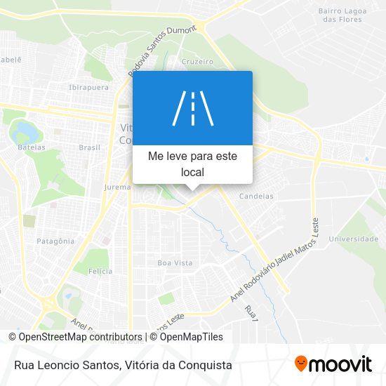 Rua Leoncio Santos mapa
