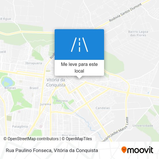 Rua Paulino Fonseca mapa