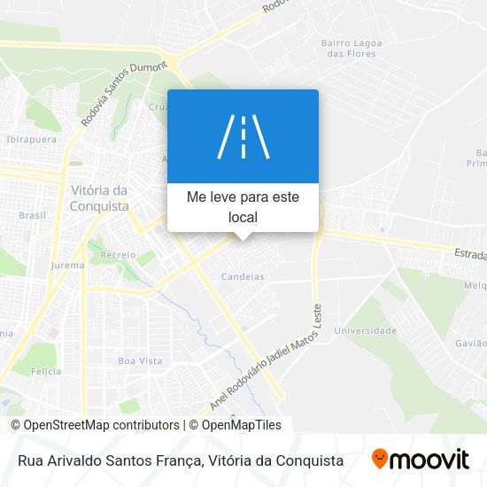 Rua Arivaldo Santos França mapa