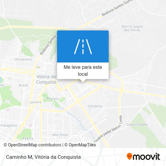 Caminho M mapa