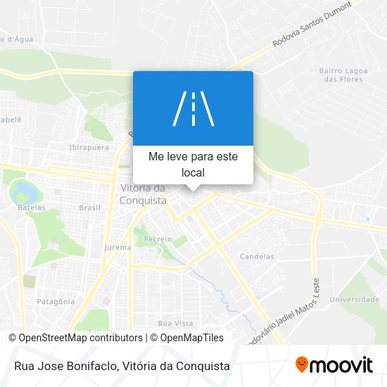 Rua Jose Bonifaclo mapa