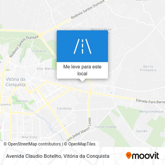 Avenida Claudio Botelho mapa