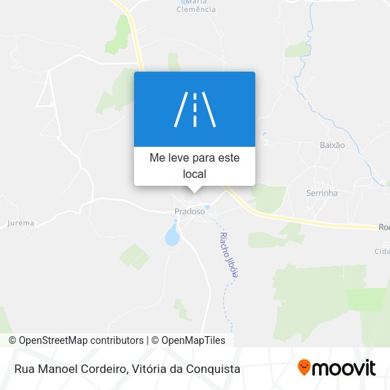 Rua Manoel Cordeiro mapa