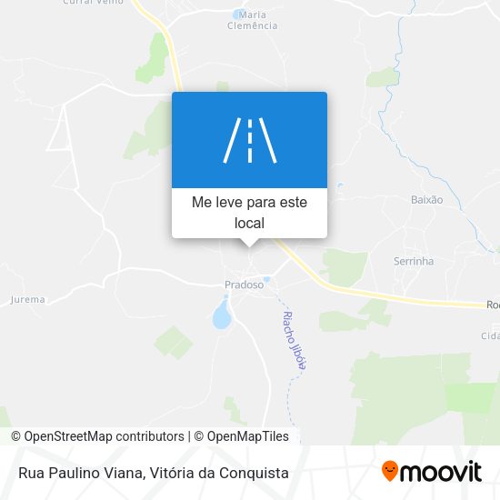 Rua Paulino Viana mapa
