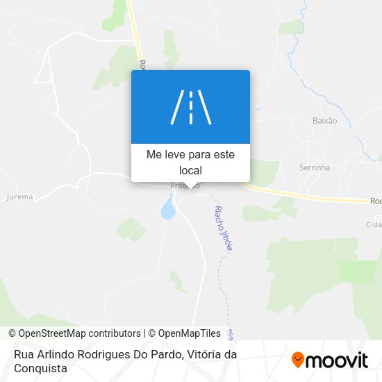 Rua Arlindo Rodrigues Do Pardo mapa