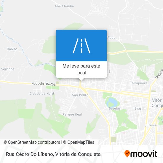 Rua Cédro Do Líbano mapa